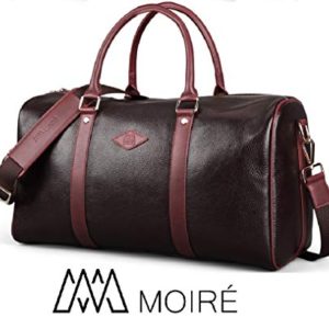 Moiré Forlenza Weekend Genuine Leather Luxury Mens Travel