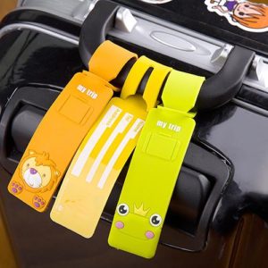 Korean Silicone Travel Luggage Tags Baggage Suitcase