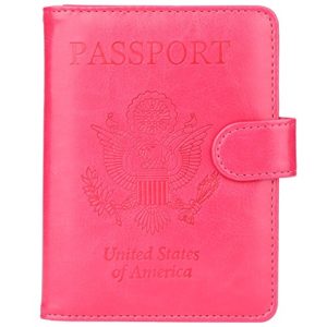 GDTK Leather Passport Holder Cover Case