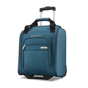 Samsonite Advena Underseat Carry On Luggage with Wheels, Teal