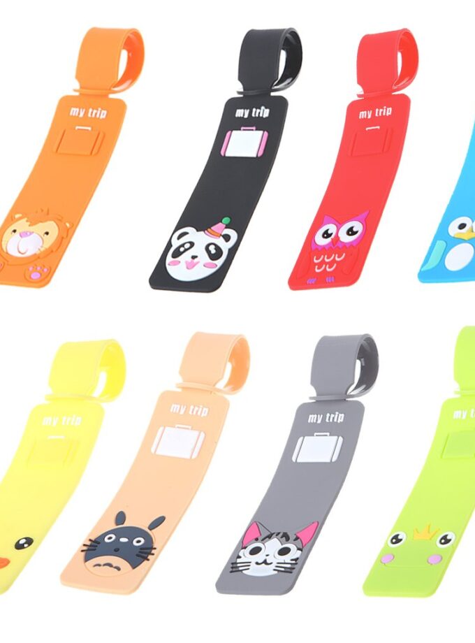 Cartoon Silicone Travel Luggage Tags Baggage Suitcase