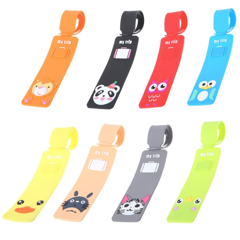 Cartoon Silicone Travel Luggage Tags Baggage Suitcase