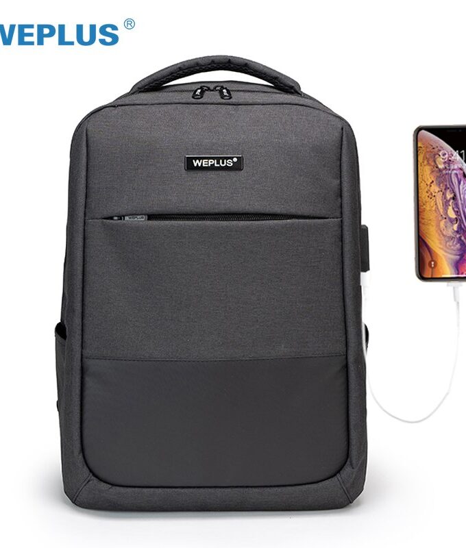 WEPLUS Backpack 15.6 inch Laptop Backpack USB Charging