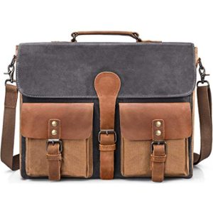 Mens Messenger Bag Vintage Genuine Leather