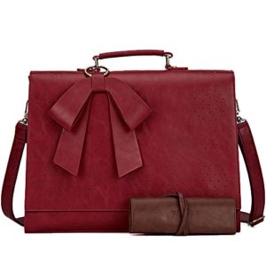 SOSATCHEL Women Briefcase PU Leather Laptop