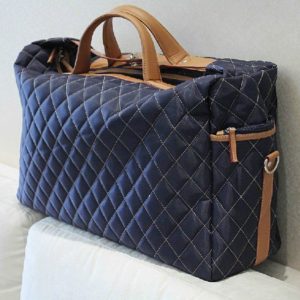 Korean style plaid men travel bags large capacity handbag