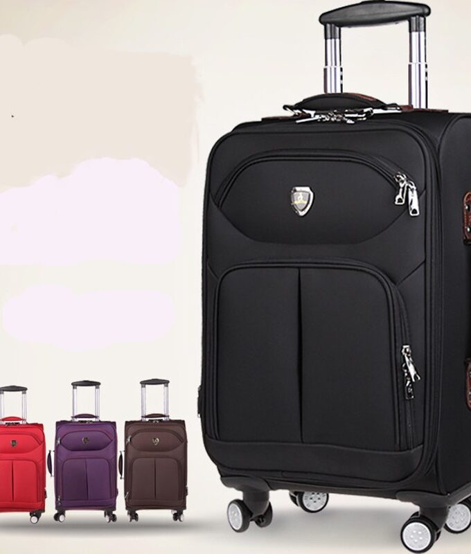 BeaSumore Oxford Rolling Luggage Spinner inch Carry On