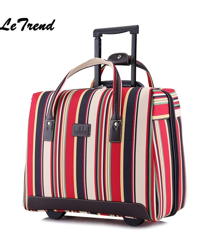 Letrend Ultra-light Hand Oxford Travel Bag Spinner Rolling Luggage