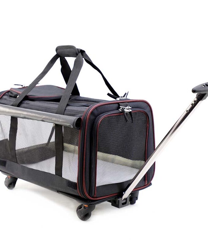 Travel Bag on wheels for Pet bag Foldable pet Rolling Luggage