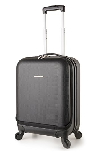 TravelCross Boston 21'' Carry On Lightweight Hardshell Spinner Luggage - Black