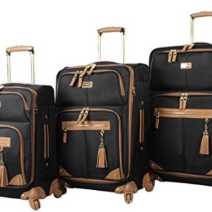 Steve Madden Luggage 3 Piece Softside Spinner Suitcase Set