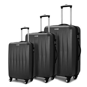 Fochier Luggage 3 Piece Set Hardshell Lightweight Spinner Suitcase