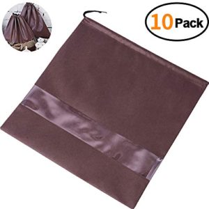 TINTON LIFE Set of 10 Non-woven 19.7"x19.7" Drawstring Dust Cover Bag