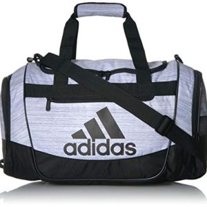 adidas Defender III Duffel Bag, White Two Tone/Black, Medium