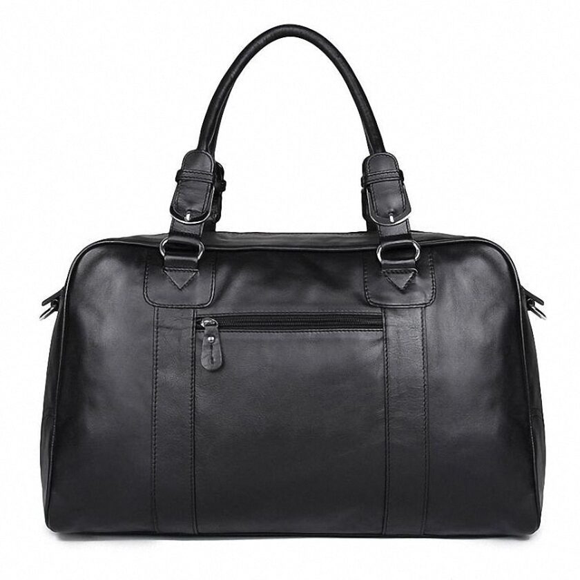 Genuine Leather Travel Bag Men Vintage Travel Duffel bag