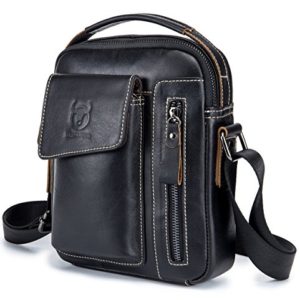 Genuine Leather Men Bags Small Shoulder Crossbody Bag