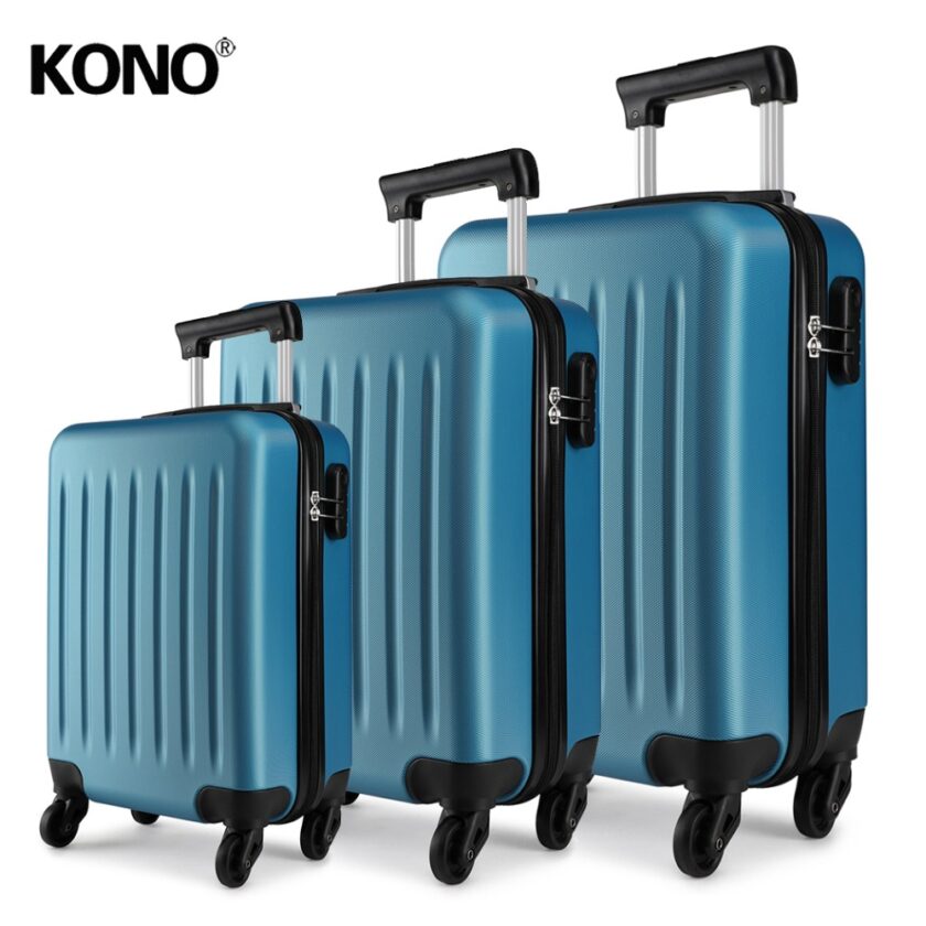 KONO Rolling Hand Luggage Cabin Suitcase Travel Bag