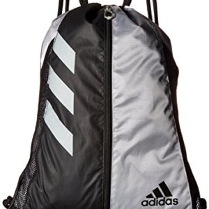 adidas Team Issue Sackpack, Platinum/Black/White, One Size