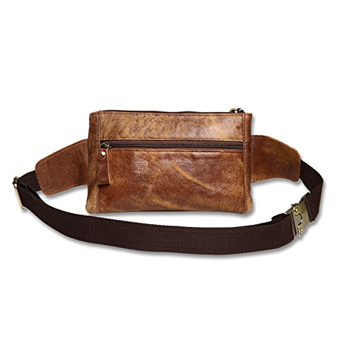 Jonon Unisex Genuine Leather Waist Bag Messenger Review ...