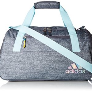 adidas Squad III Duffel Bag, One Size, Clear Aqua/Onix/Sun Glow