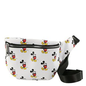 Loungefly Disney Mickey Mouse White Faux Leather Fanny Pack