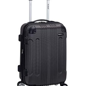 Rockland 20" Expandable Carry On, Spinner Luggage, Grey