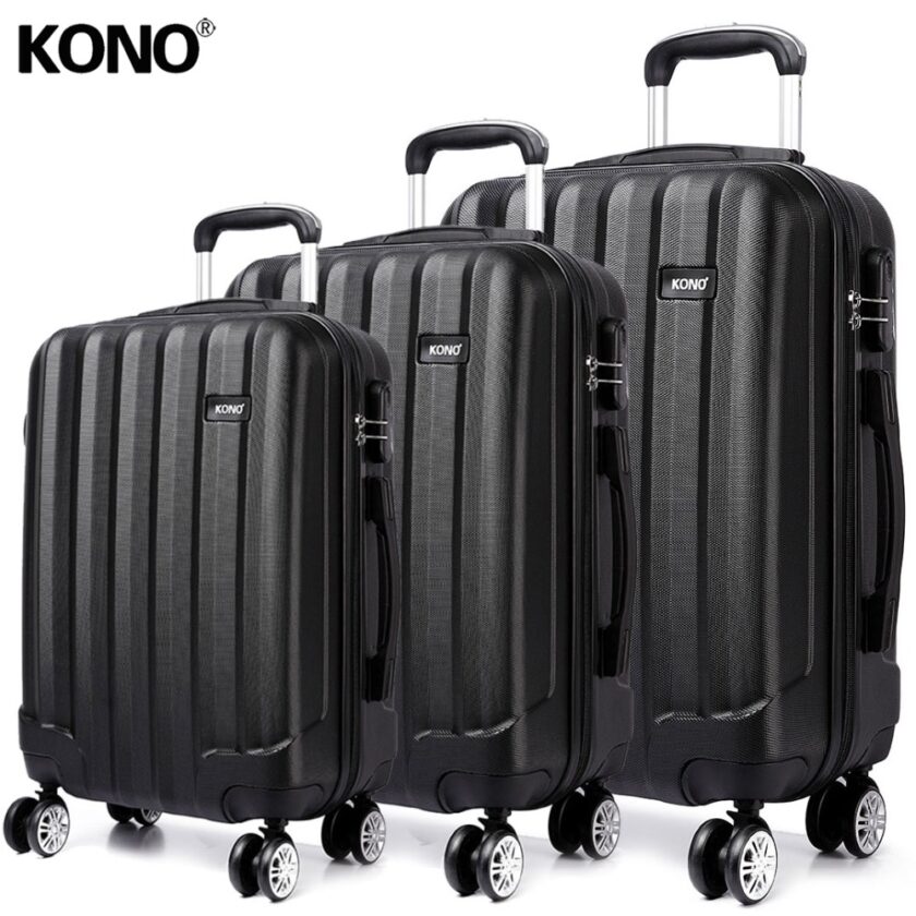 KONO Luggage Suitcase Travel Bags Rolling Hand Carry on