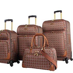 Rosetti Lighten Up Luggage Set 4 Piece Expandable Softside