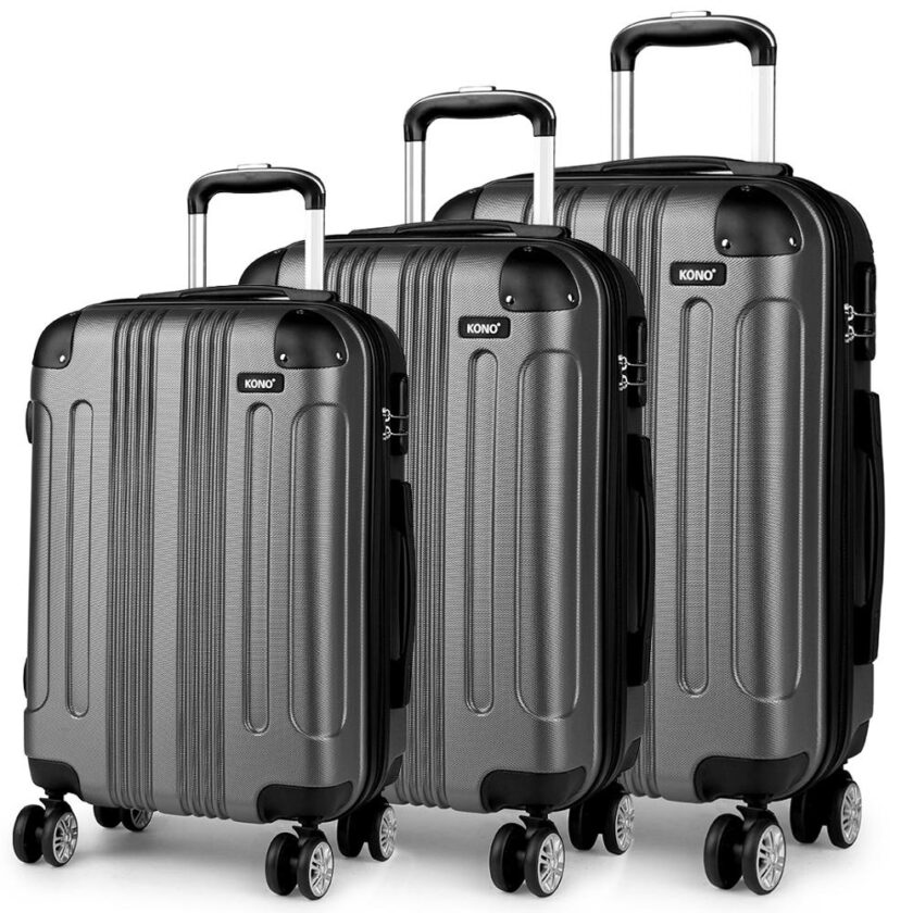 KONO Rolling Hand Luggage Suitcase Travel Bags Carry On Trolley Case