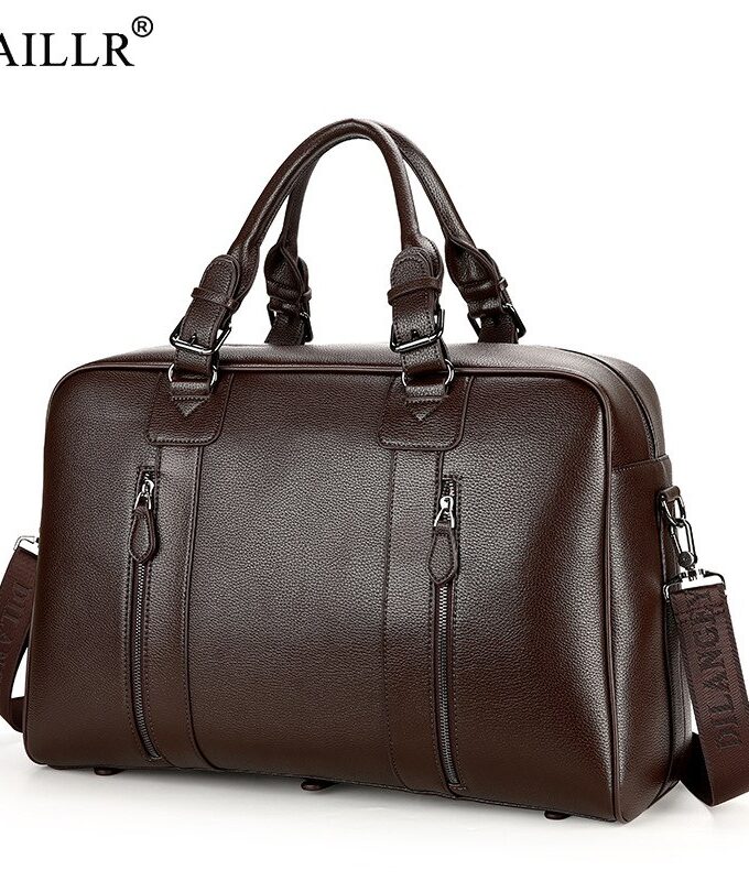 19 New Fashion PU Leather Men's Travel Bag Luggage & Travel Bag