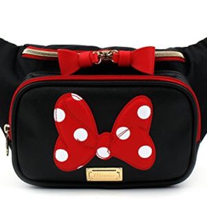 Disney Minnie Mouse Ribbon HipSack Waist Pack Fanny Sling Bag