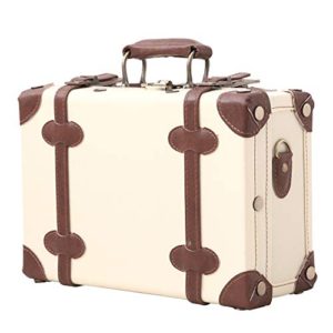 Unitravel Vintage Suitcase PU Little Handbag Cosmetic case