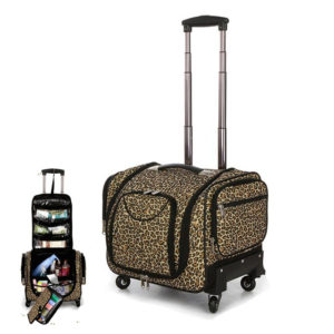 CARRYLOVE Multifunction Leopard Rolling Luggage