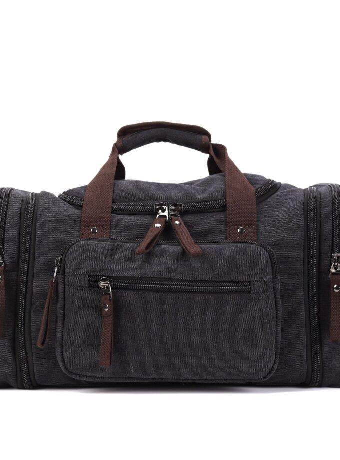 Men Duffel Bags Canvas Leather Men Travel Bags