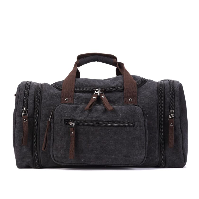 Men Duffel Bags Canvas Leather Men Travel Bags