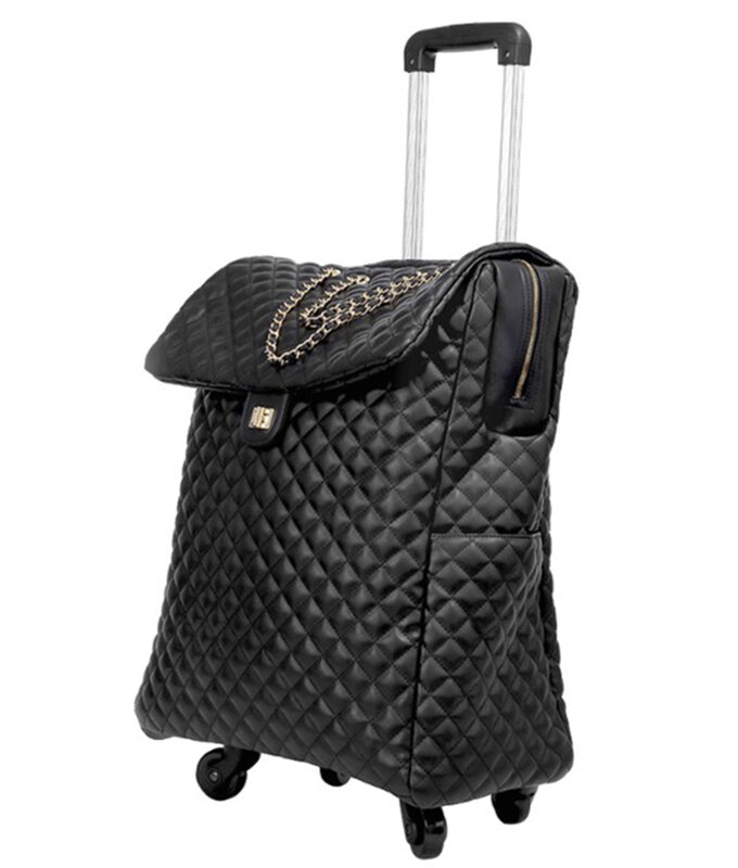 Woman 18/" travel bags trolley bag with wheels spinner