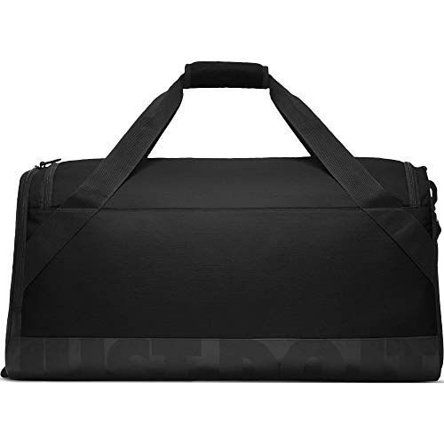 NIKE Brasilia Training Duffel Bag, Black/Black/White, Large Review ...