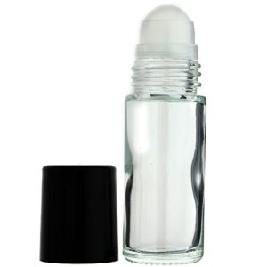 72-PIECE 1 OZ 30 ML ROLL ON PLAIN EMPTY REFILLABLE GLASS BOTTLE