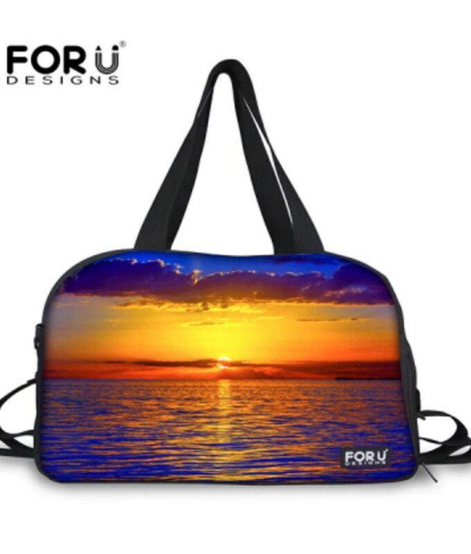 FORUDESIGNS Setting Sun Designer Student Carry on Luggage Bag