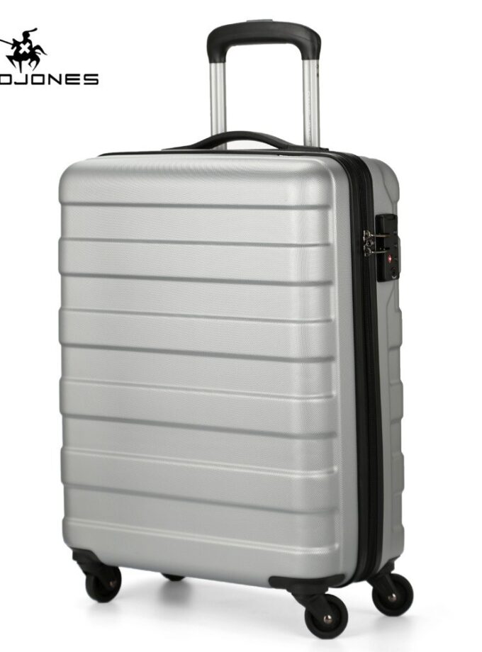 DAVIDJONES wheel travel suitcase carry on trolley bag spinner