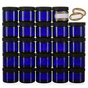 2 Oz Small Glass Jars with Air-tight Lids - 12 & 24 Pack Empty