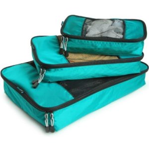 TravelWise Packing Cubes - 3 Piece Set (Teal)