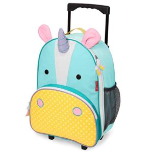 Skip Hop Kids Luggage with Wheels, Unicorn