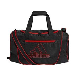 adidas Defender III Duffel Bag, Black/Active Red, Small