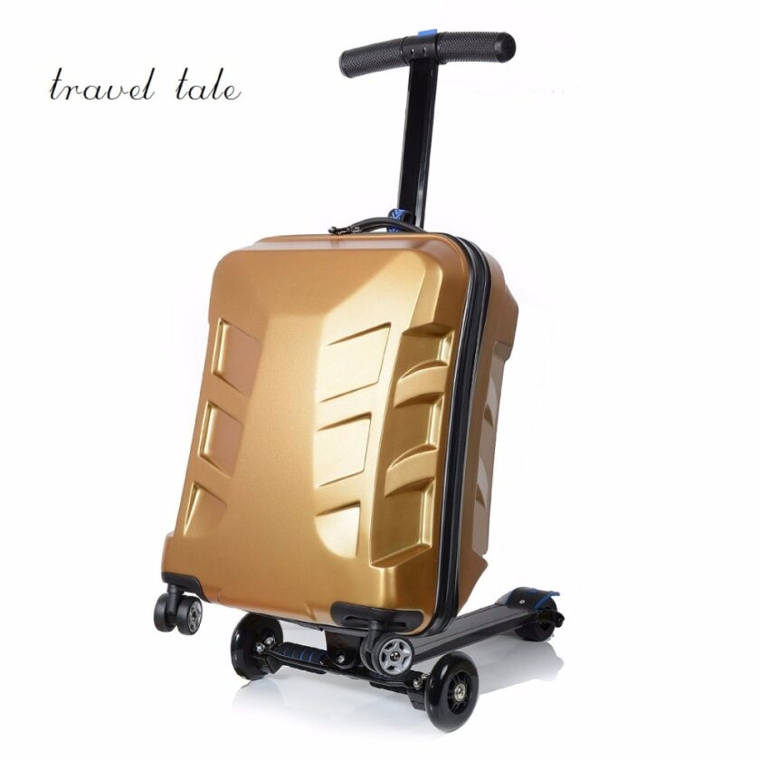 Travel tale 100% PC personality cool scooter Suitcase Carry