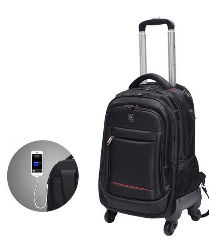 BeaSumore USB Waterproof oxford Rolling Luggage