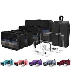 YAMIU Packing Cubes 7-Pcs Travel Organizer Accessories