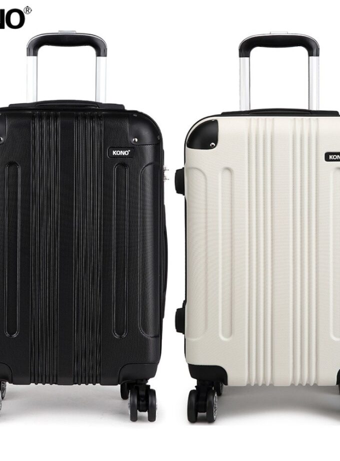 KONO 2pcs 28" Large Rolling Luggage Suitcase Travel