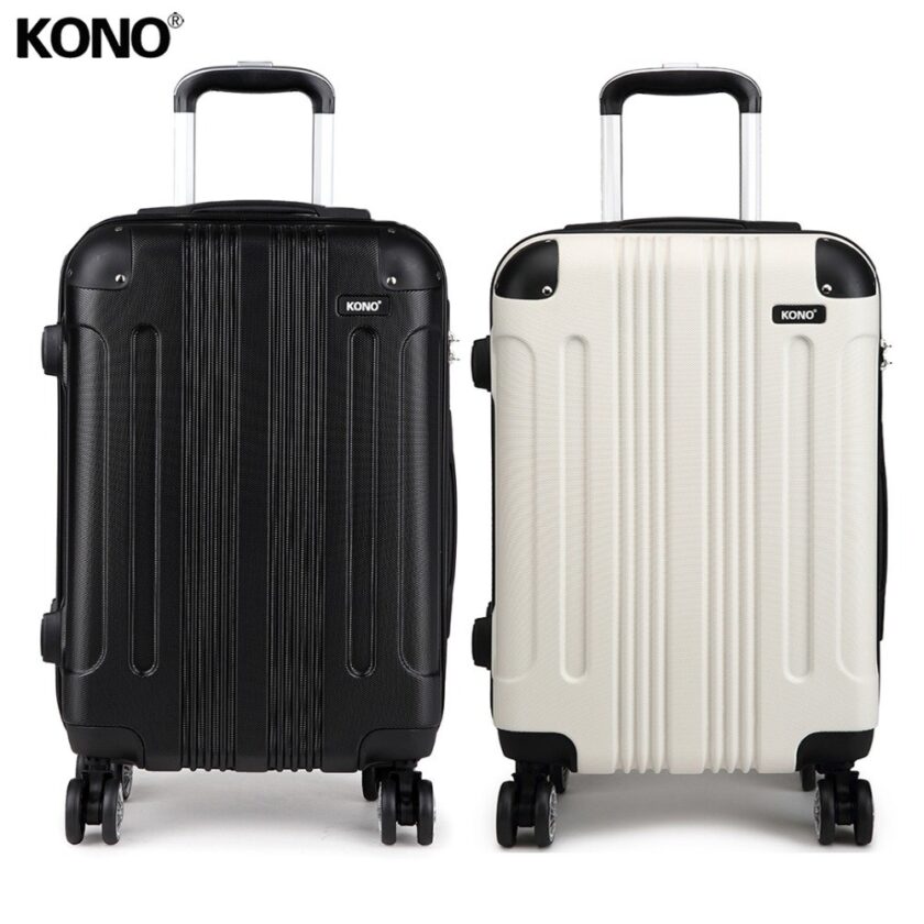 KONO 2pcs 28" Large Rolling Luggage Suitcase Travel