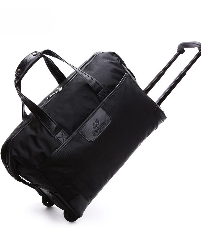 BeaSumore Rolling Luggage Men Oxford Travel bag Women